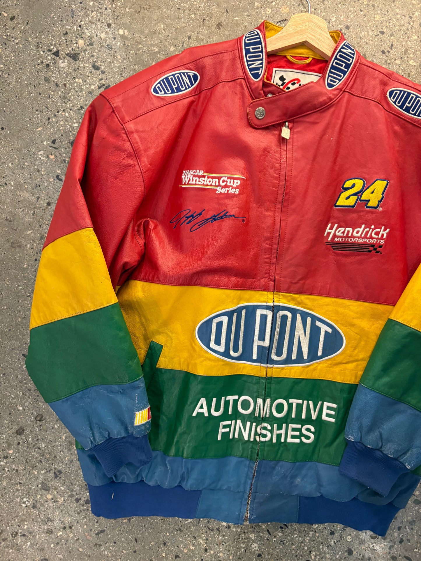 90s Leather DuPont Jacket