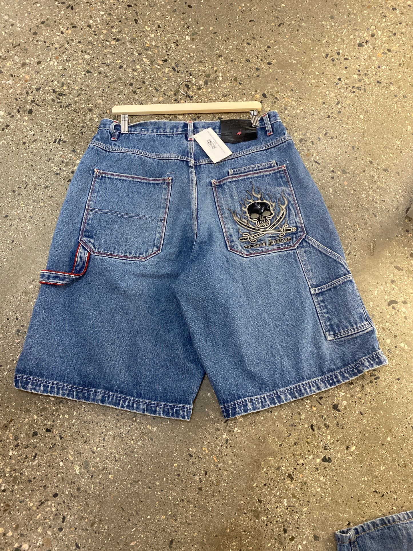 (36”) Exco Skull Baggy Carpenter Jorts