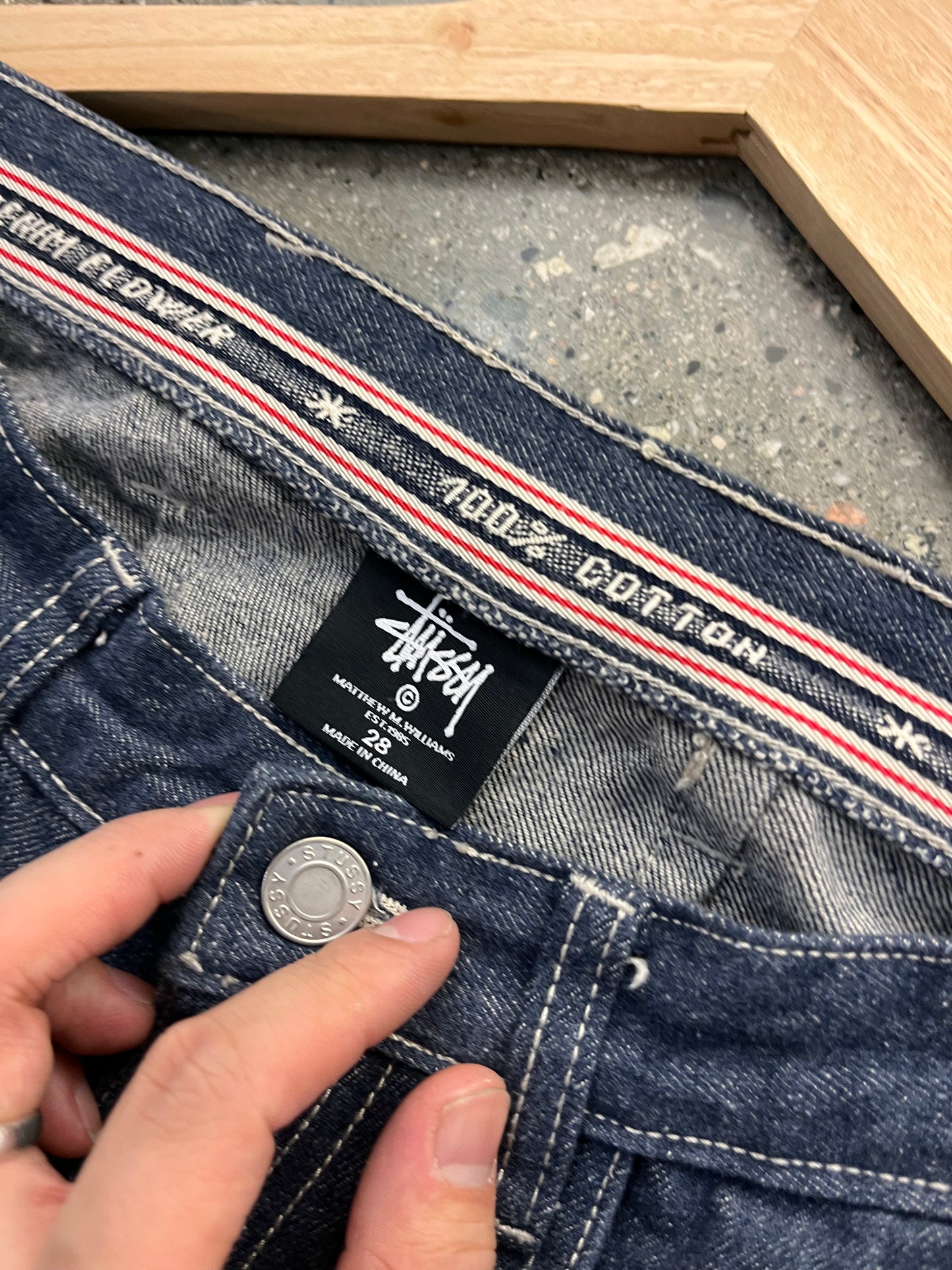(28”) Stussy x Lora Piana Carpenter Denim