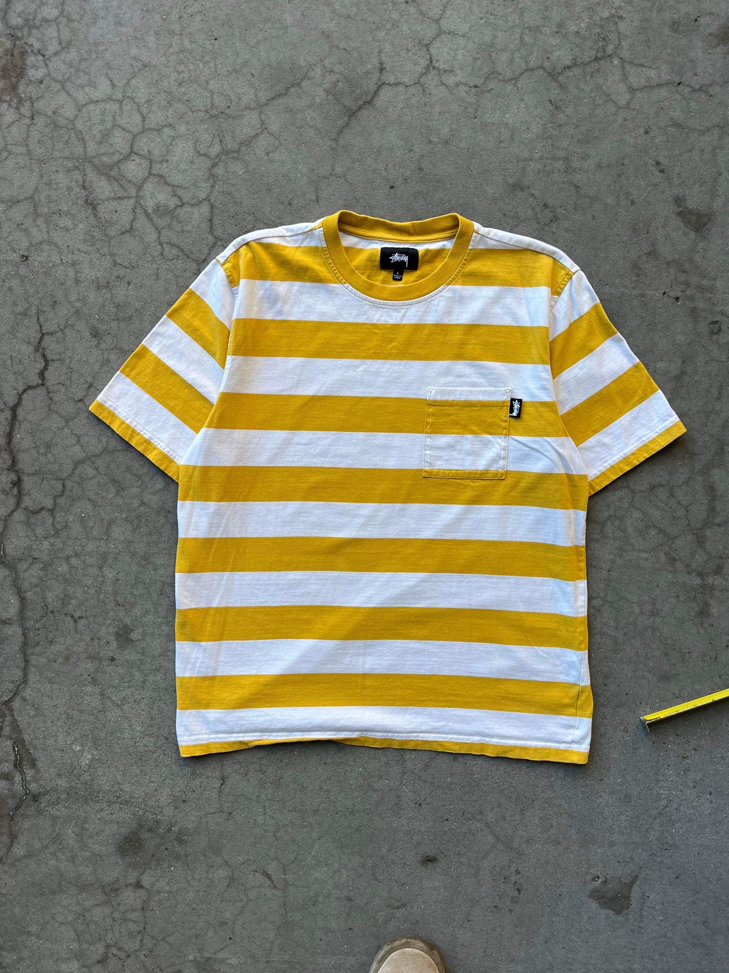 (L/XL) Stussy Striped Tee ~