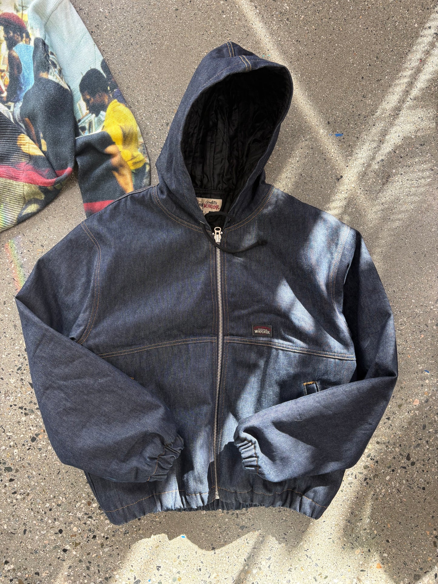 (L) Stussy Work Jacket Hooded Raw
