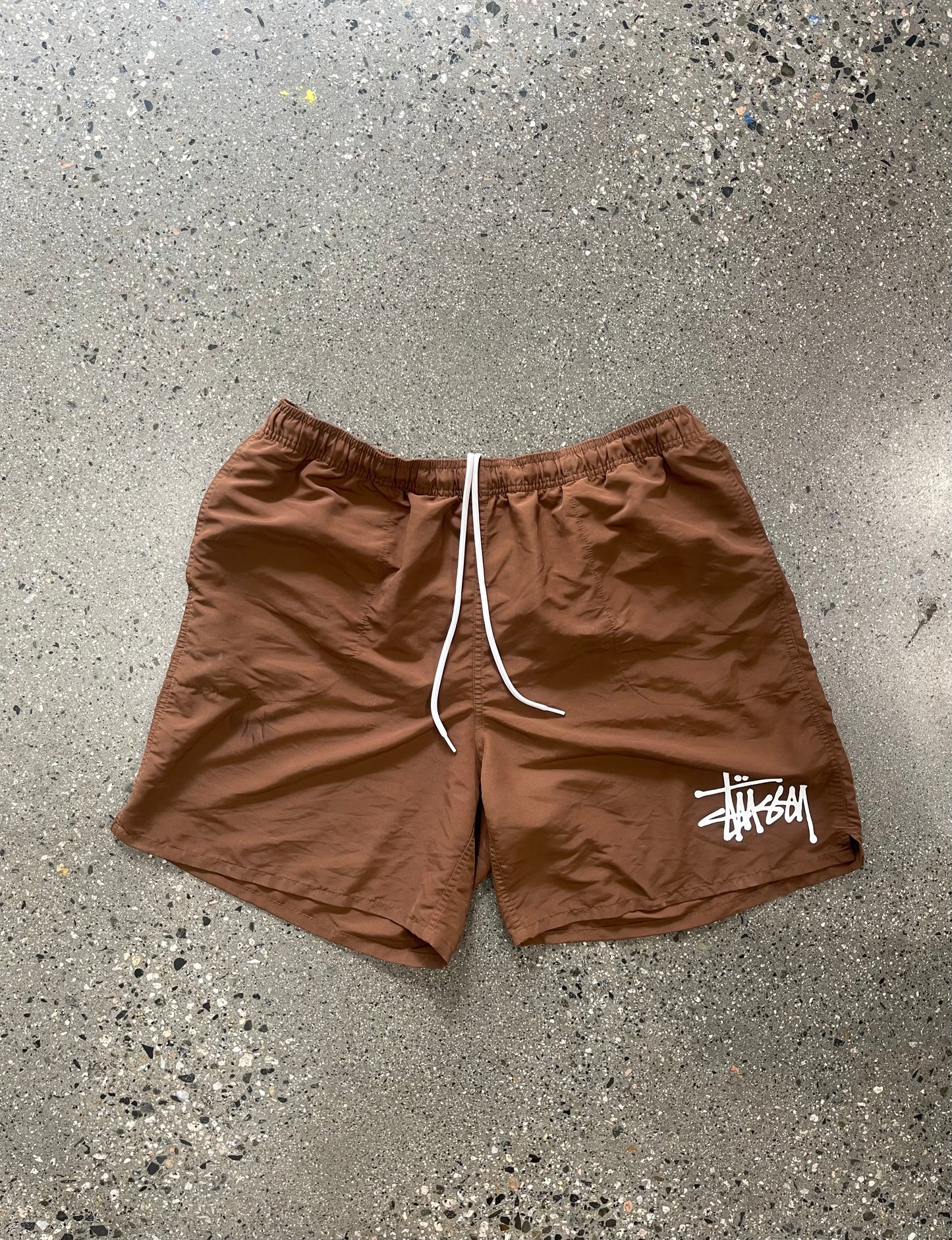 (XL) Stussy Brown Nylon Shorts