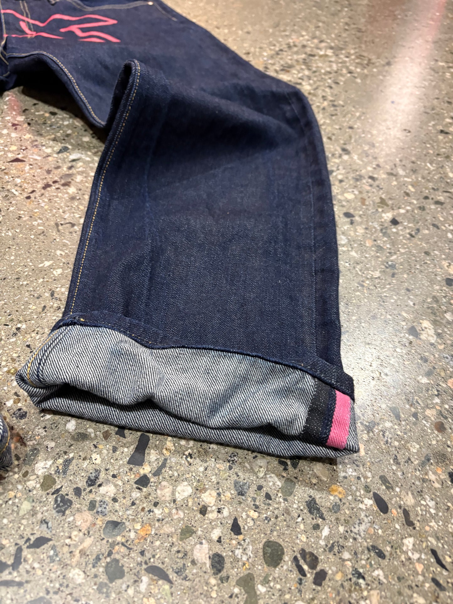 34” Icecream BBC Running Fox Raw Selvedge Jeans