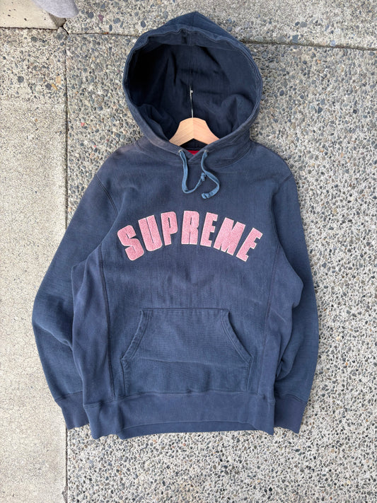 (XL) Navy Supreme Script Hoodie