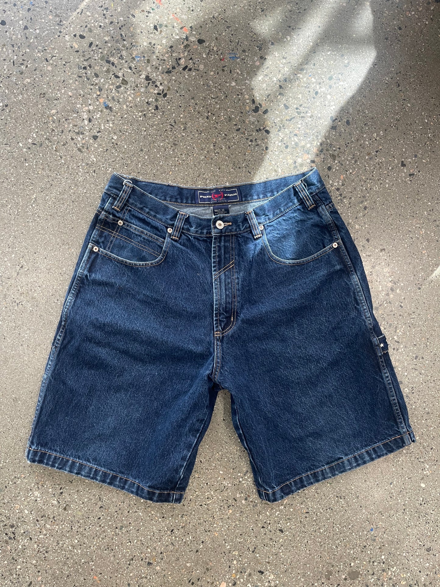 (36”) Phat Farm Dark Denim Carp Jorts