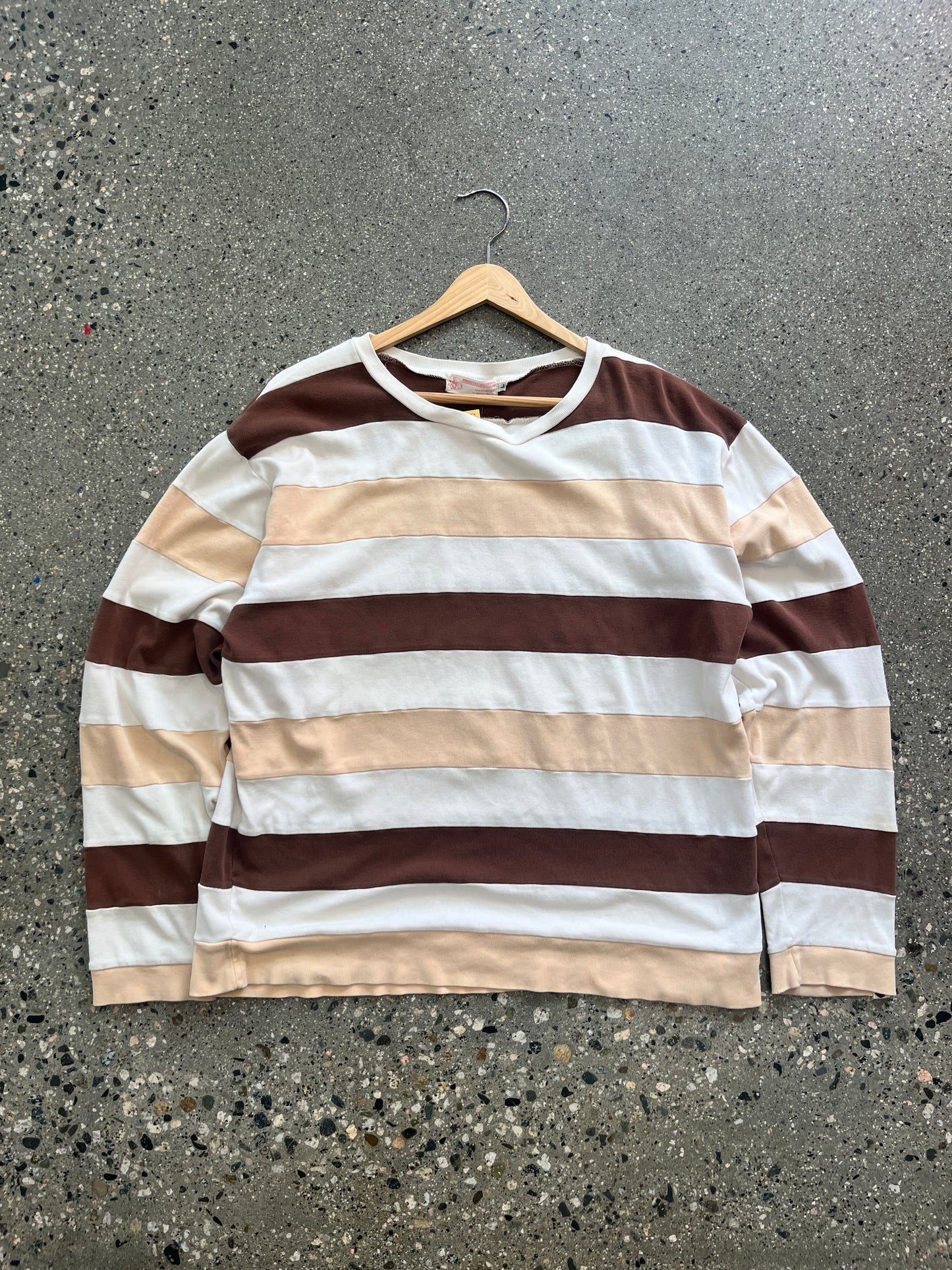 (L) 1990s Bape Striped LS