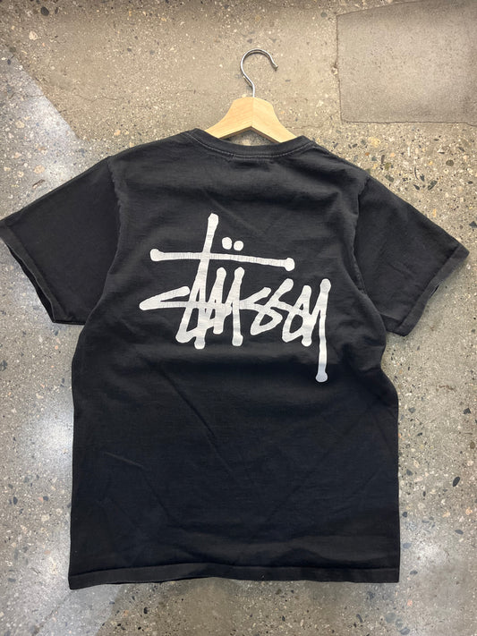 (S) Stussy Script Classic Logo Tee