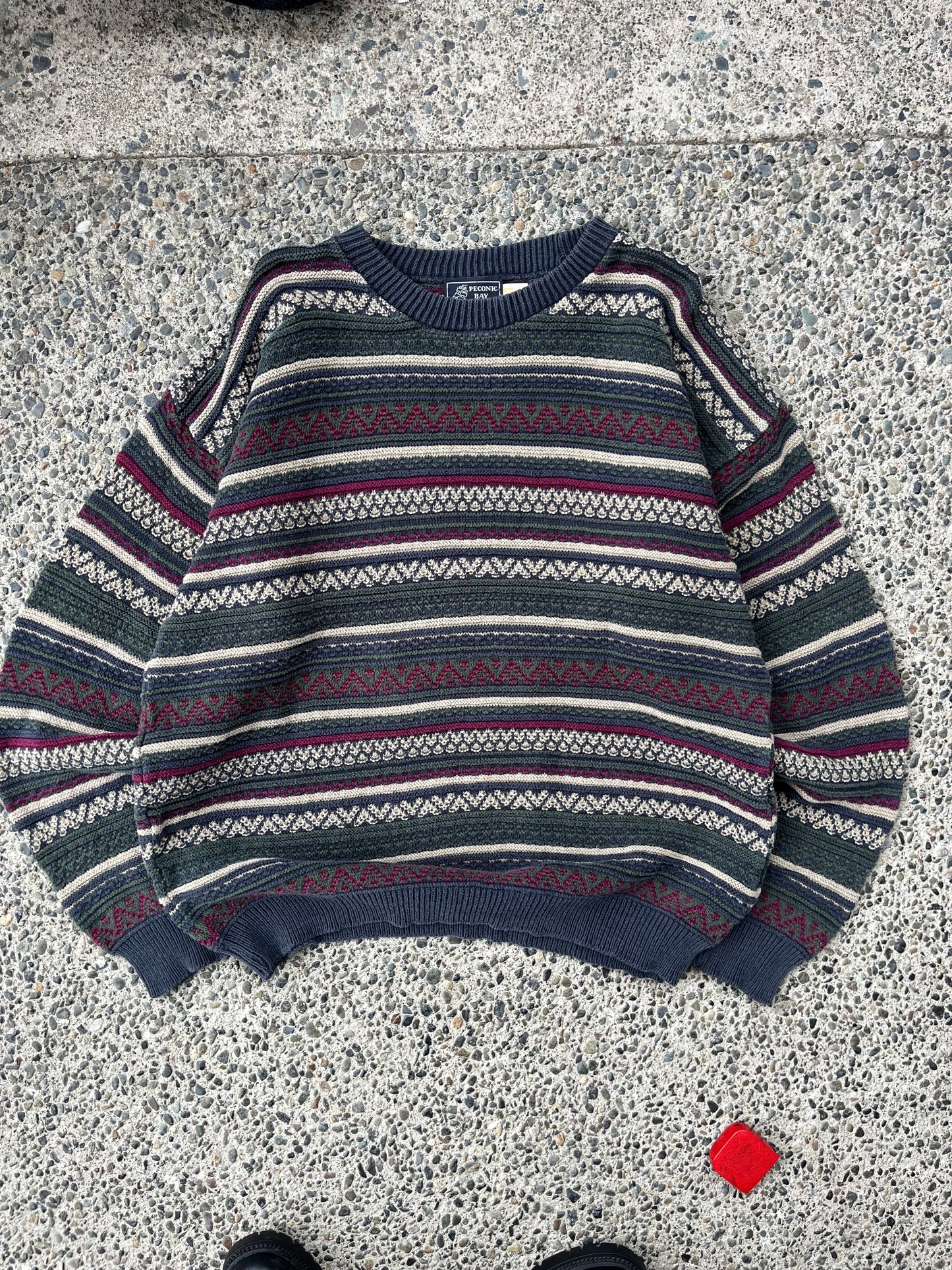 (XL) 1990s Textured Cotton Sweater