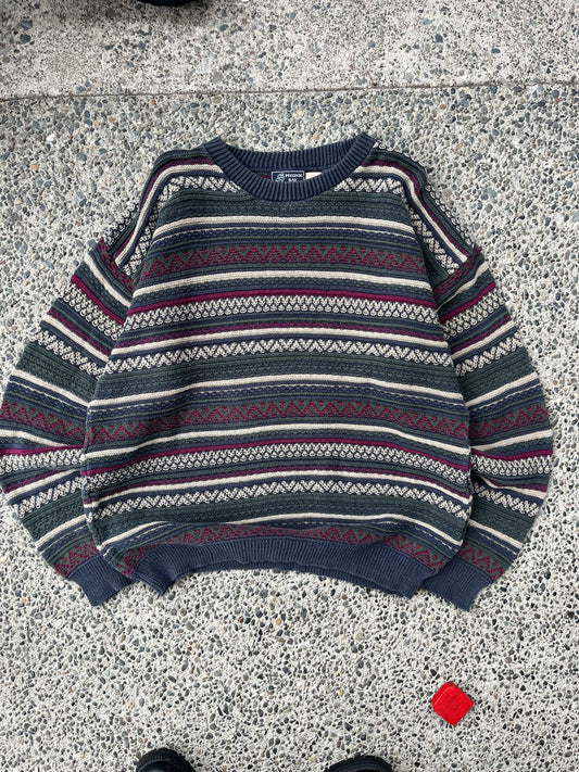 (XL) 1990s Textured Cotton Sweater