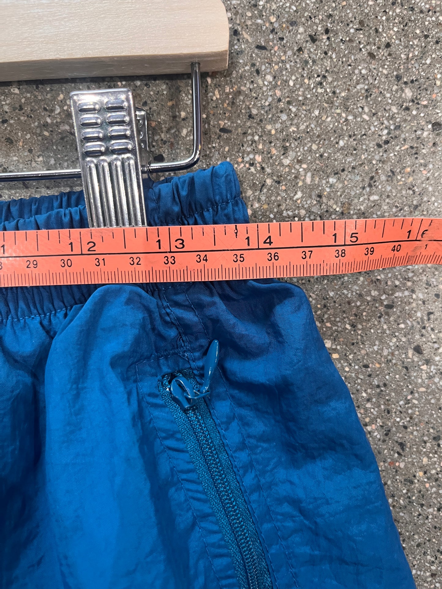 (L) 90s Nike Teal Splash Pants