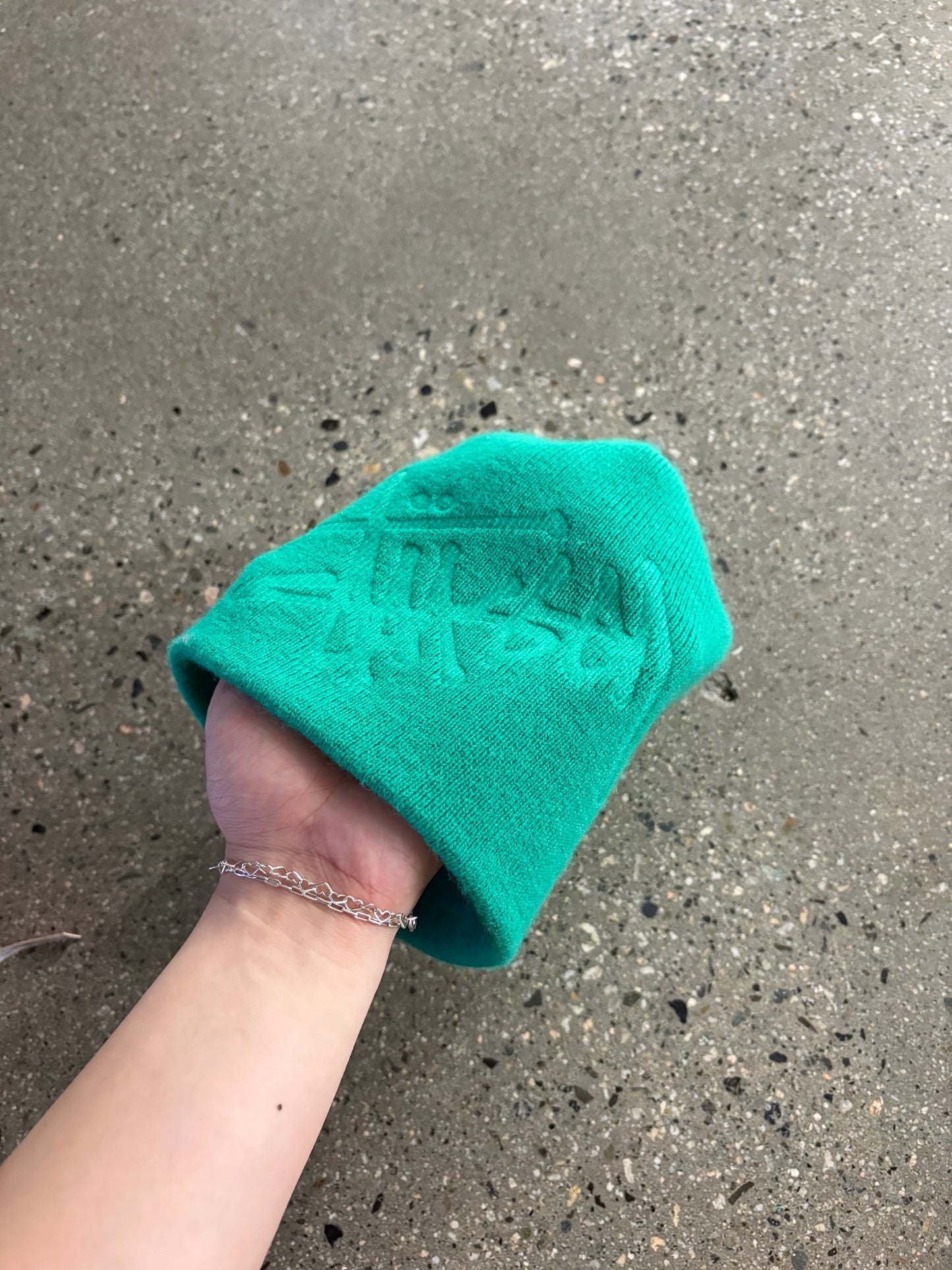 (OS) Stussy Bottega Green Skully