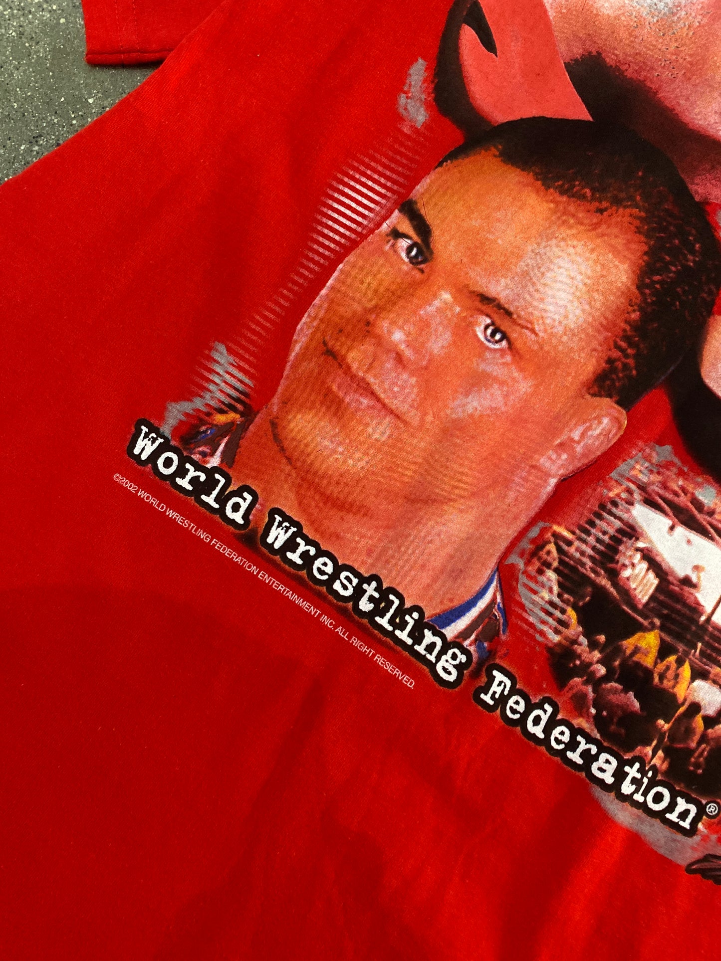 (L) 2002 WWF Big Print Tee