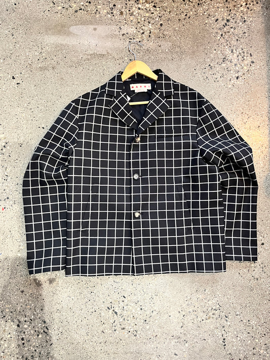 (M/L) Marni Checkered Blazer - Made in Italy