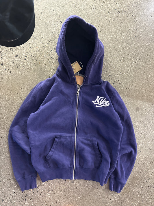 (Womens L) Purple Nike Zip Hoodie