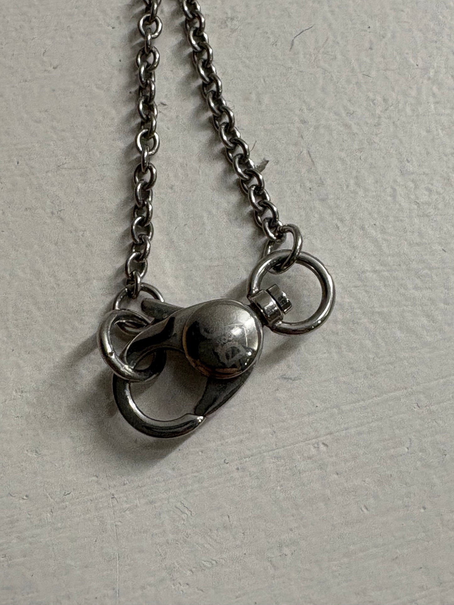 (11”) D&G Silver Stainless Pendant + Chain