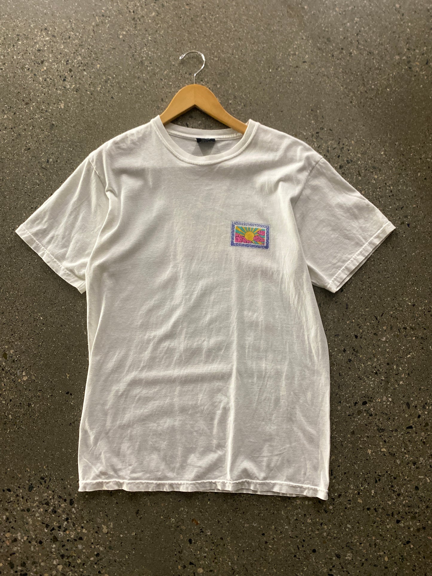 (M) Stussy White Laguna Tee