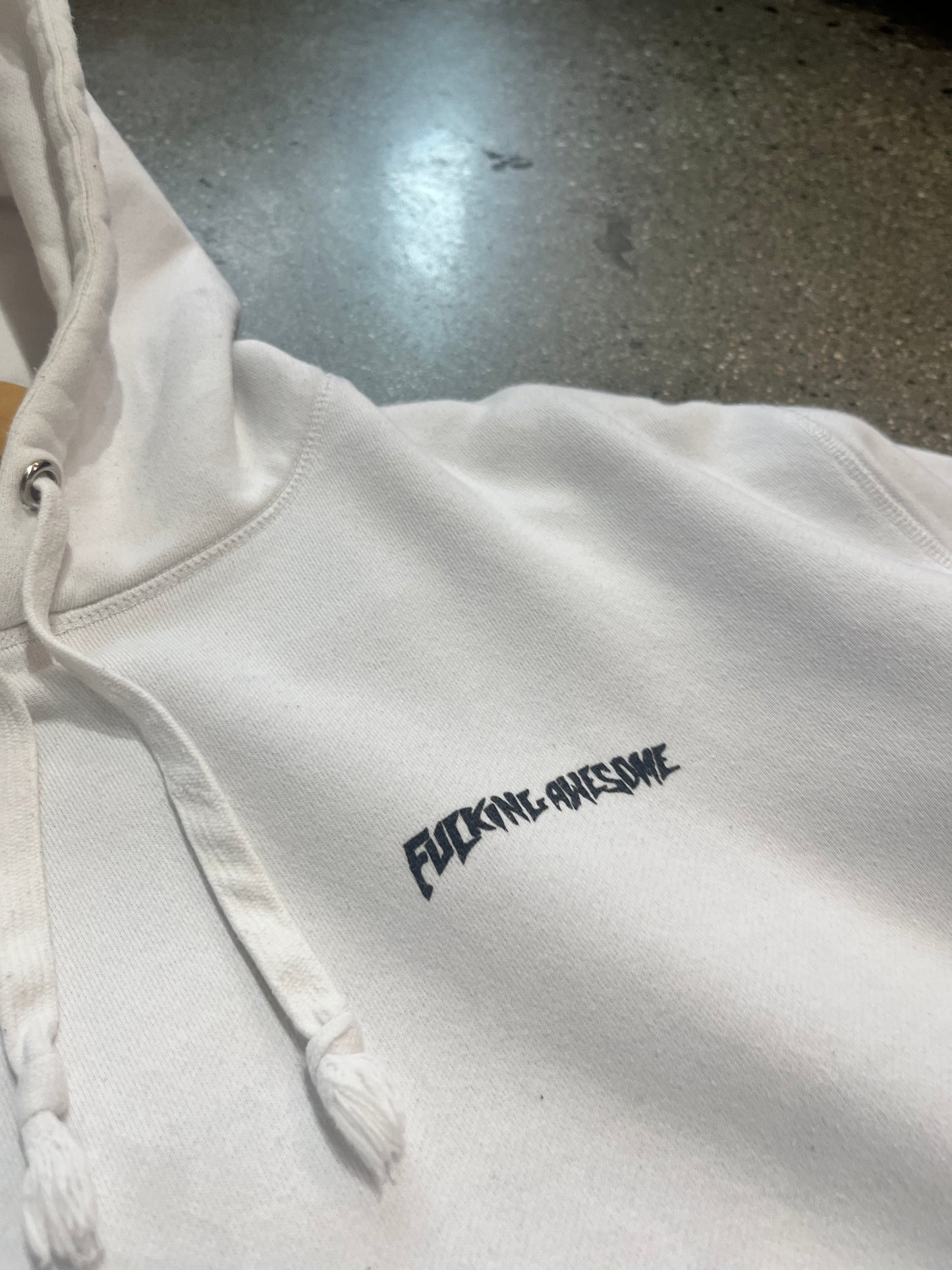 (L) F*cking Awesome White Hoodie