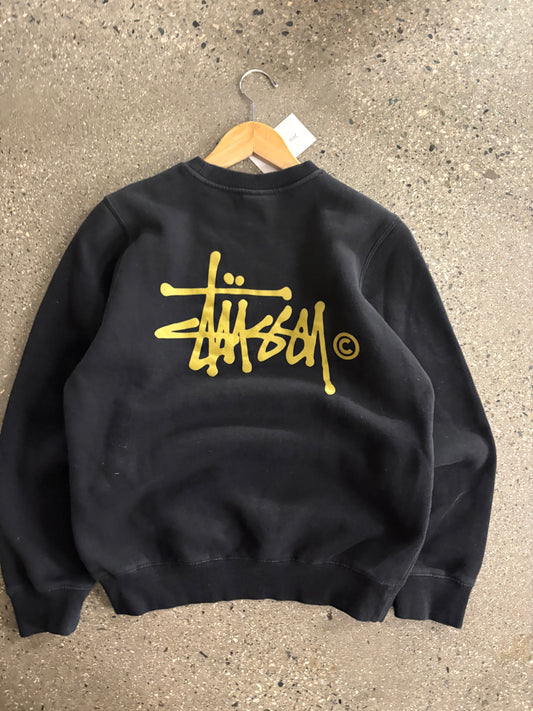 Stussy Gold Print Crewneck