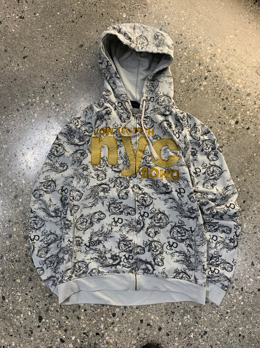 (S/M) Von Dutch AOP Hoodie