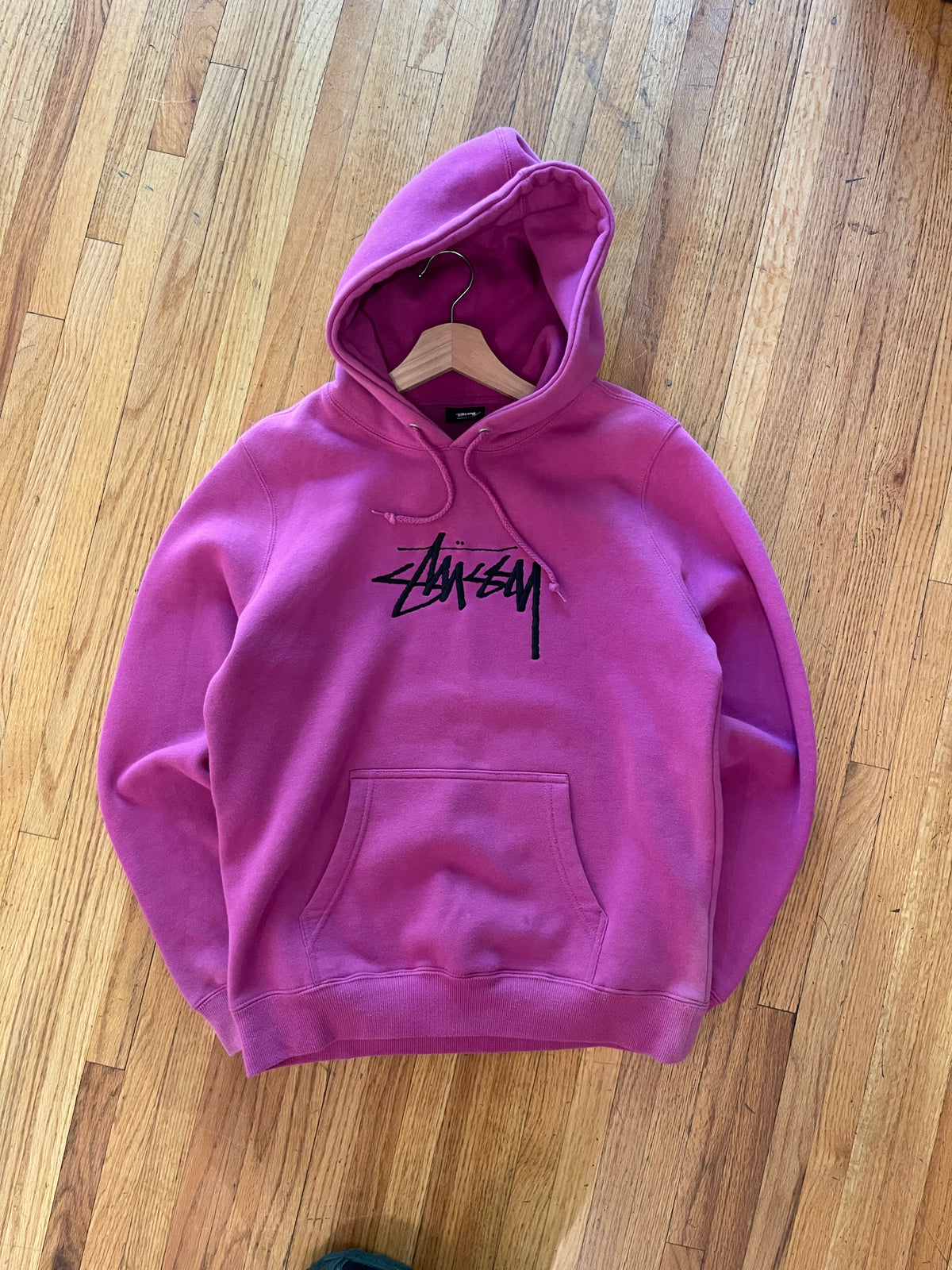 Stussy Purple-Pink Script Hoodie