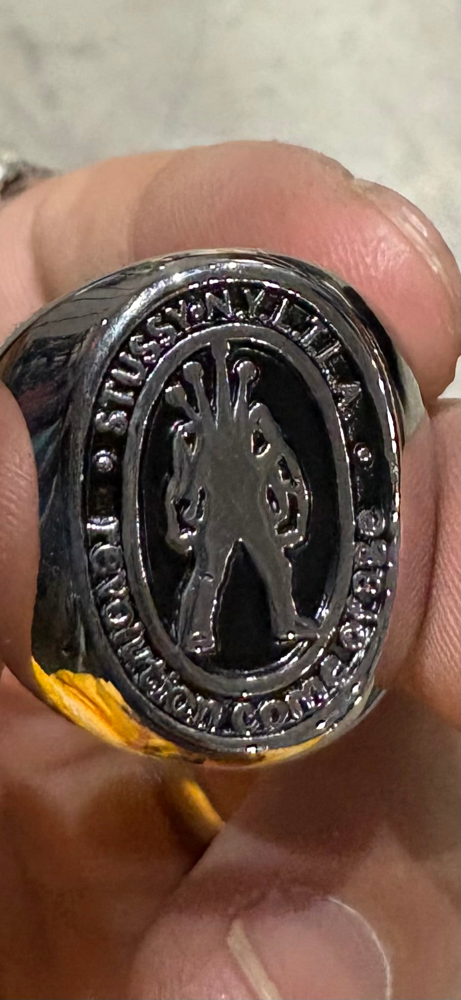 (8.5-9) Stussy x Kostas 2014 Ring Stainless Steel