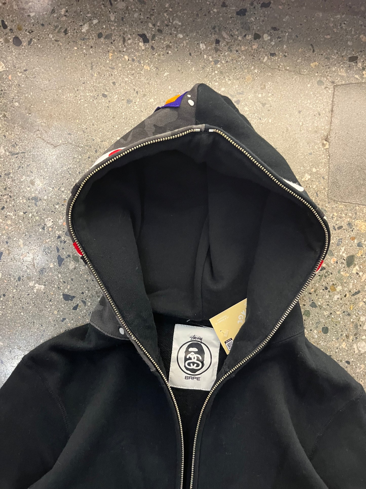 (M) Rare 2013 Stussy x Bape Shark Full Zip