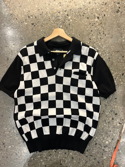 (M) Stussy Terry Cloth Polo Tee