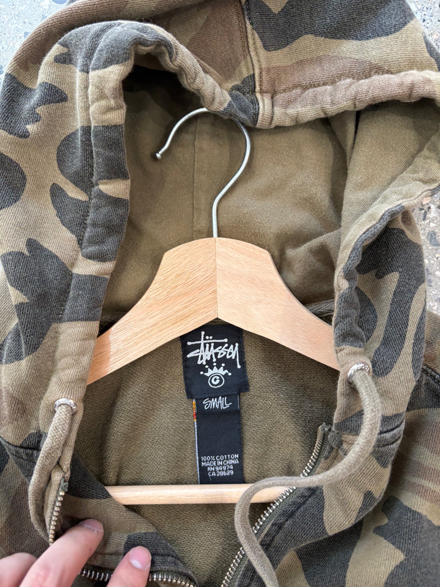 (S) Stussy Woodland Camo Zip