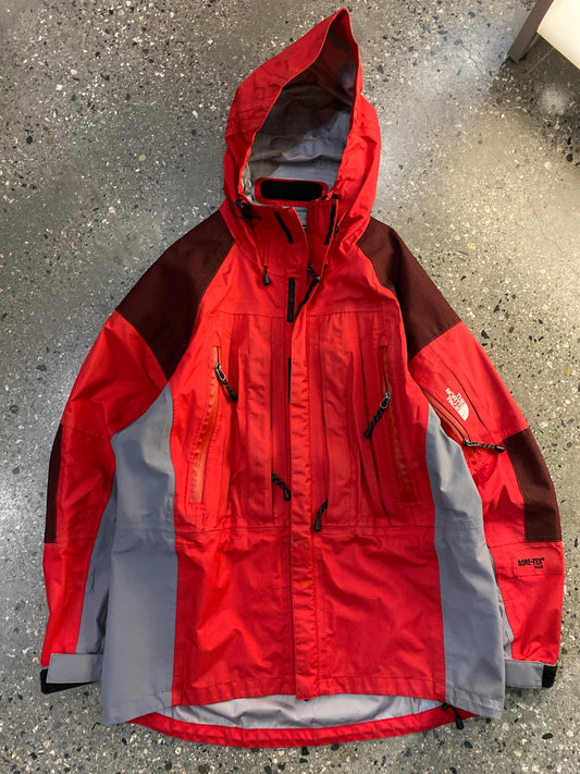 (XL/2X) FW7 - TNF GORETEX XCR JKT RED AND SILVER