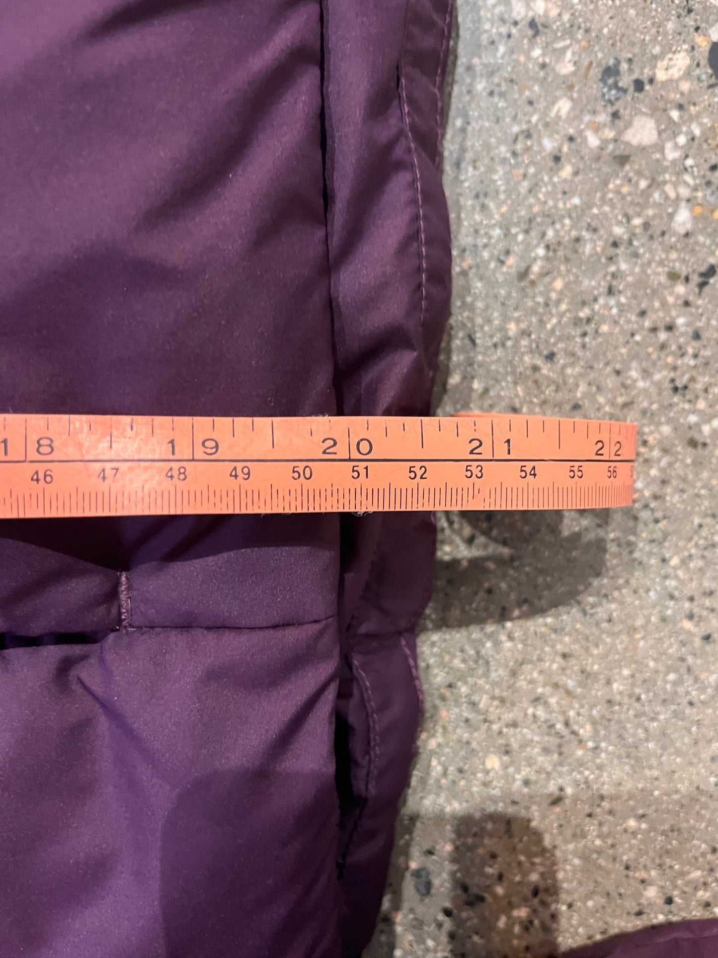 (Womens S) The North Face Cropped Purple Puffer with Fur Hood