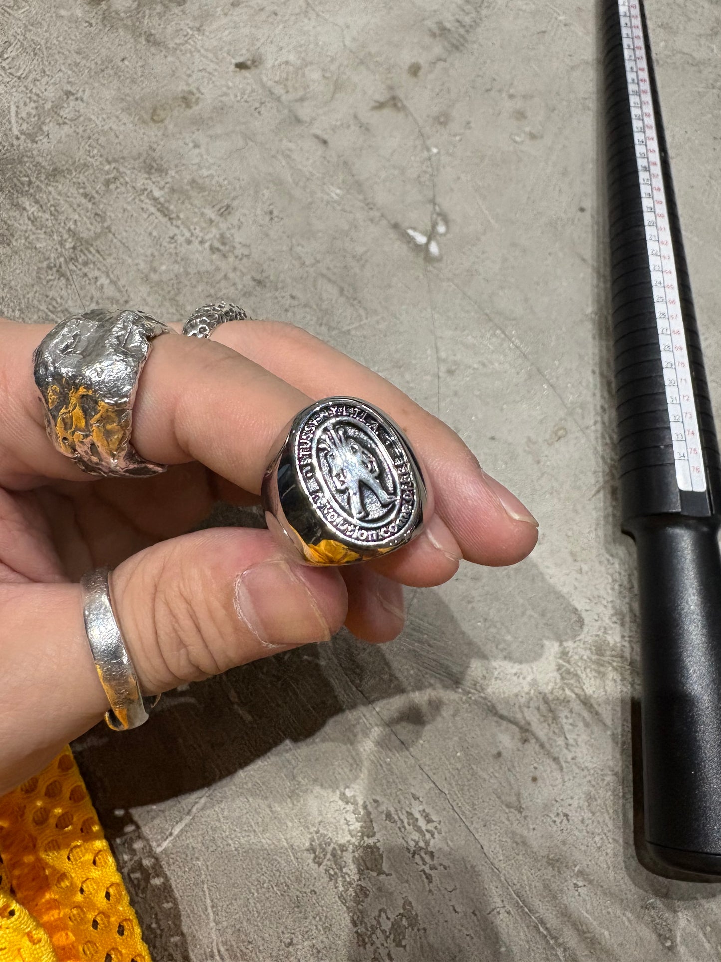 (8.5-9) Stussy x Kostas 2014 Ring Stainless Steel