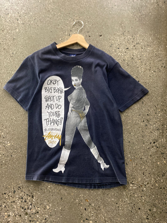 (S) (theerzy.co) 90s Stussy International Tribe Tee