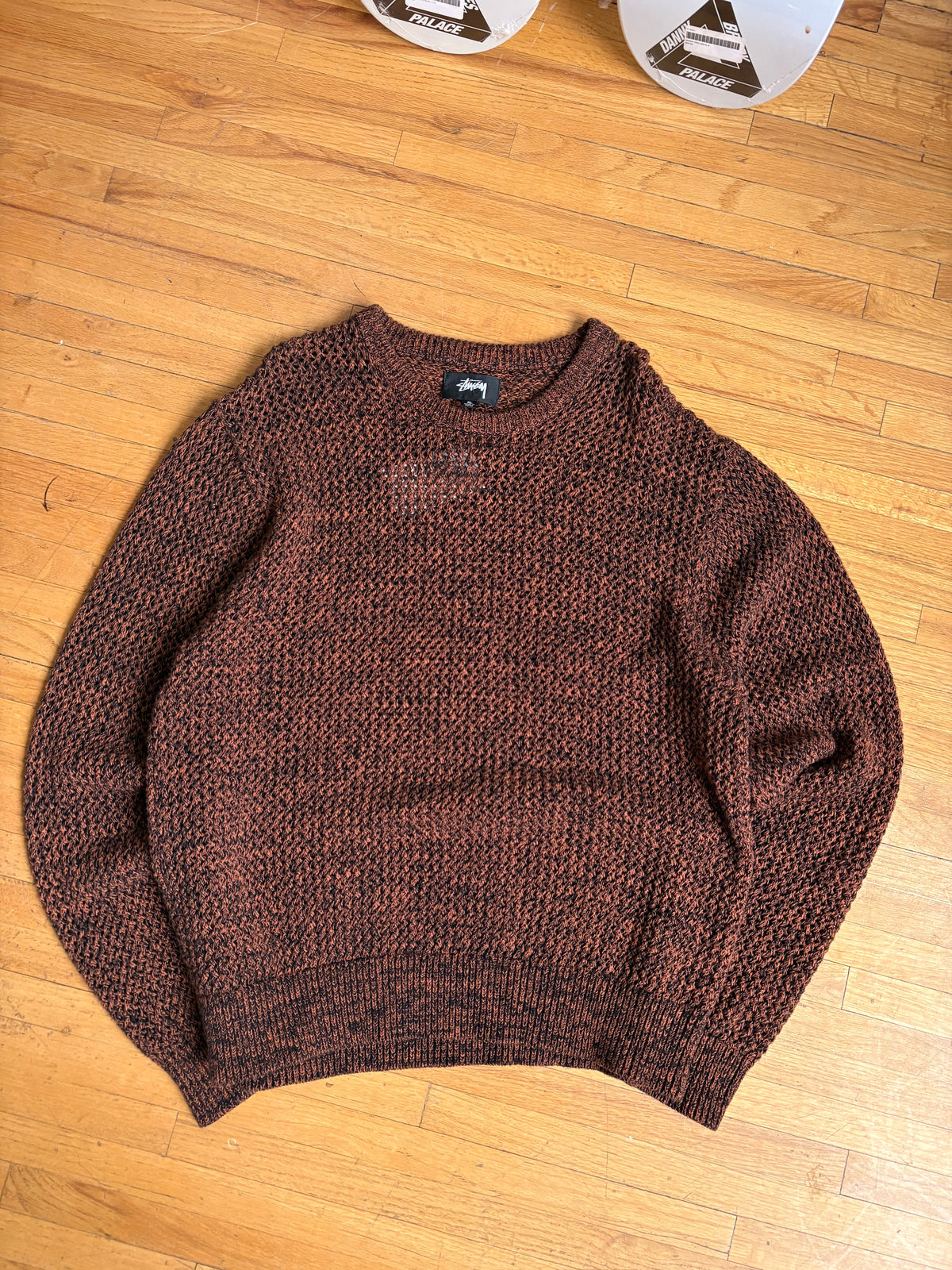 (XL) Stussy Loose Guage Sweater Brown