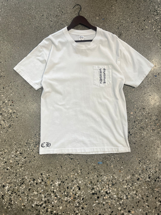 (L) Chrome Hearts White Doublesided Tee - Made in USA