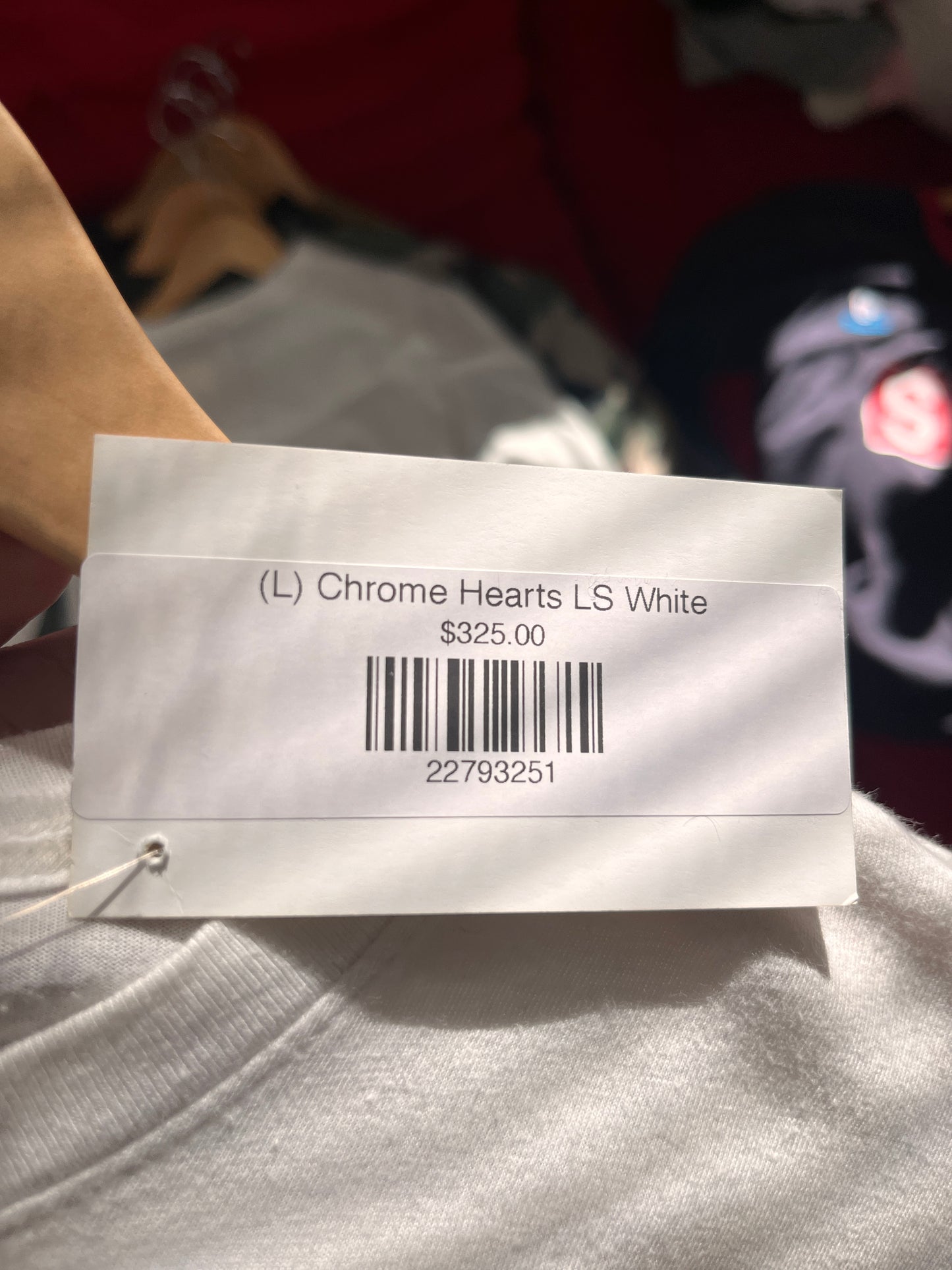 (L) 2000s Chrome Hearts LS White