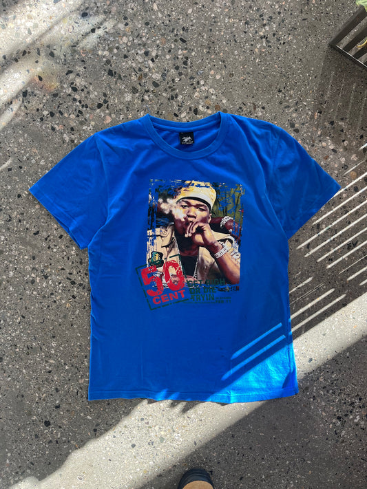 (M) Stussy x 50 cent Collab tee boot