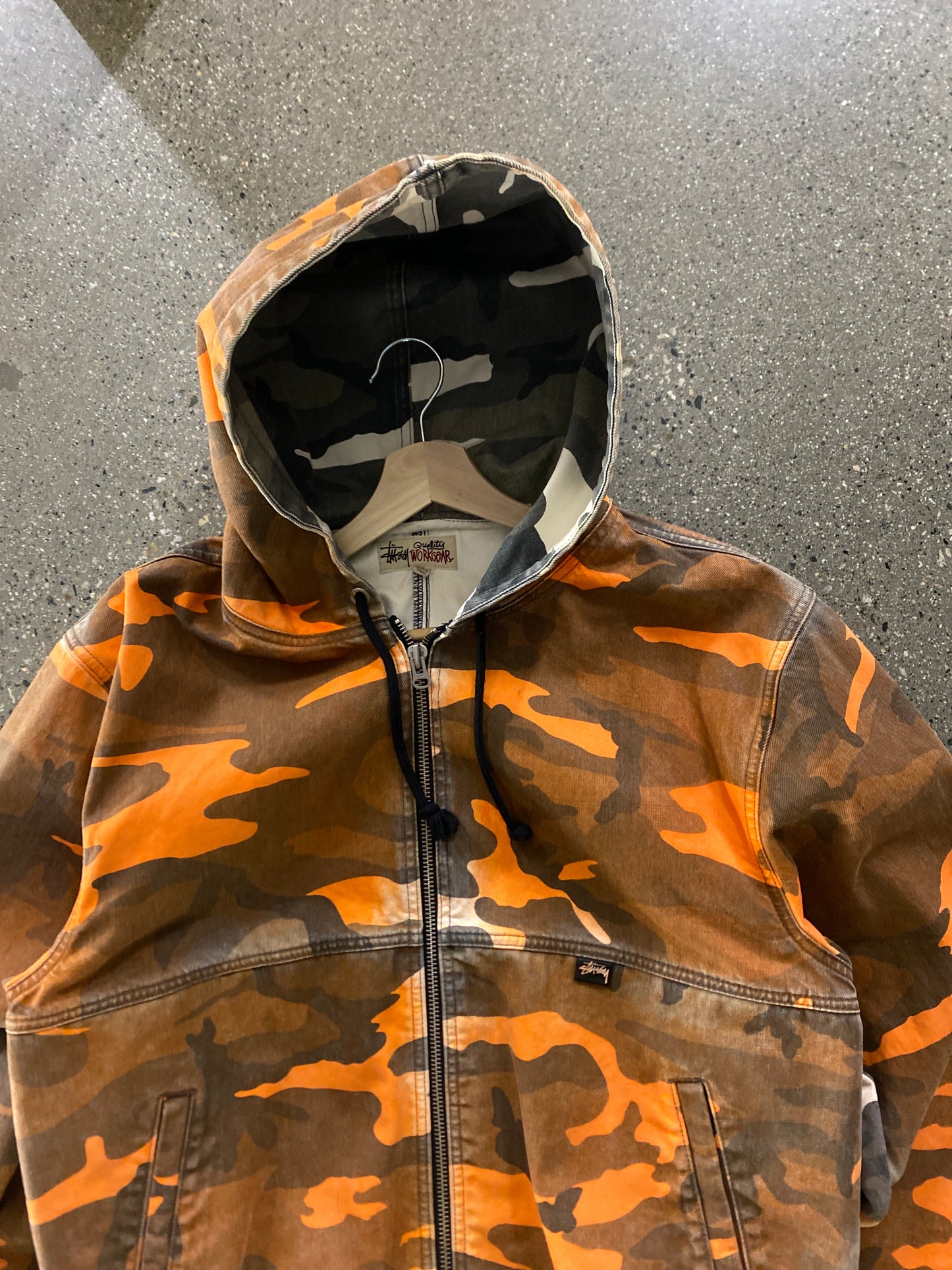 (L/XL) Stussy Lava Hooded workwear Jacket