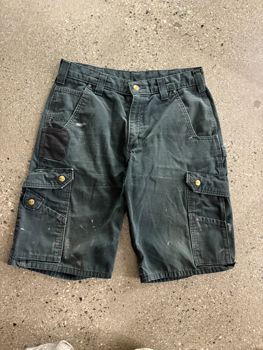 32” Carhartt Black Ripstop Shorts