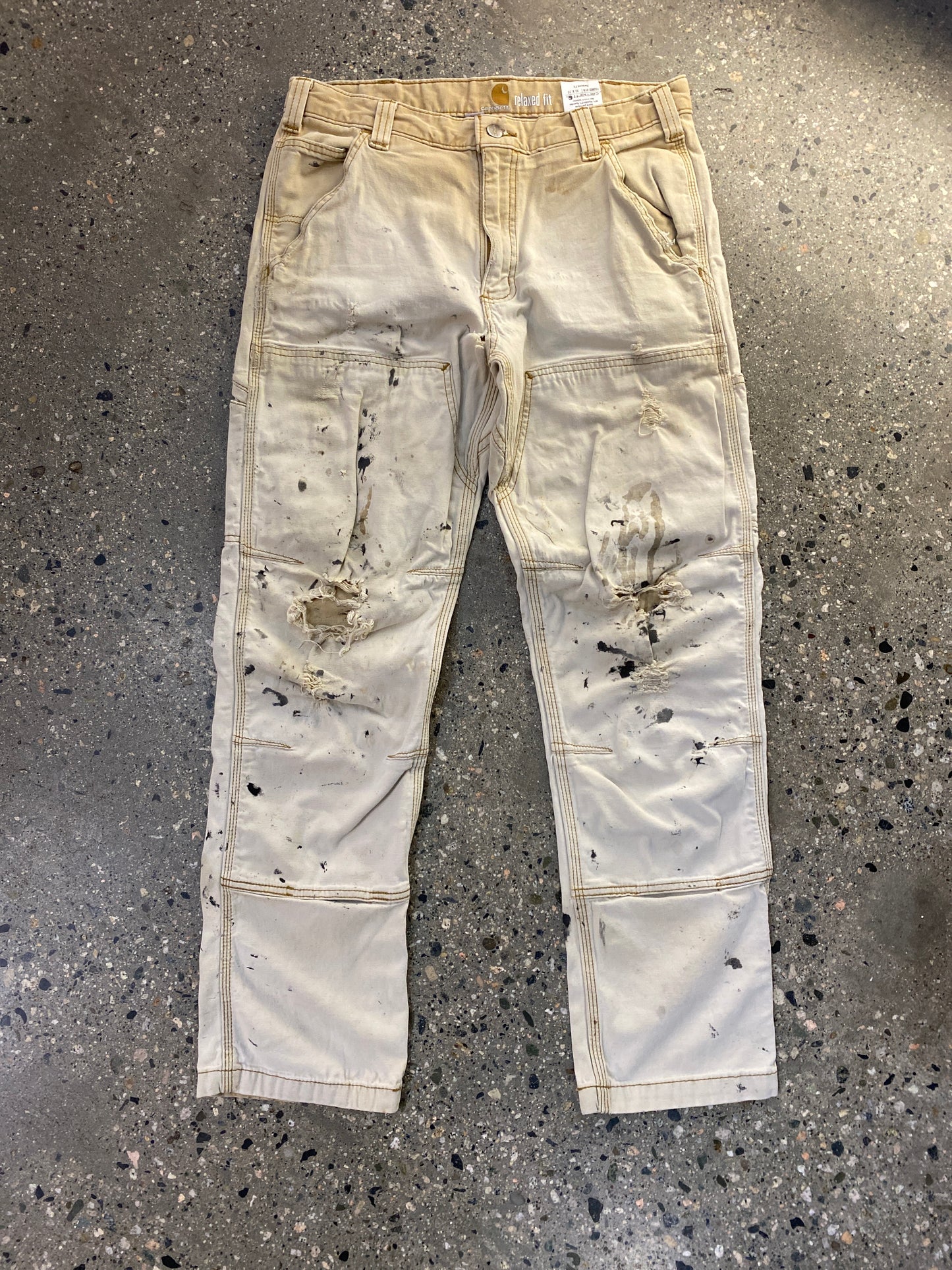 (32/32) Splatter Carhartt Doubleknees