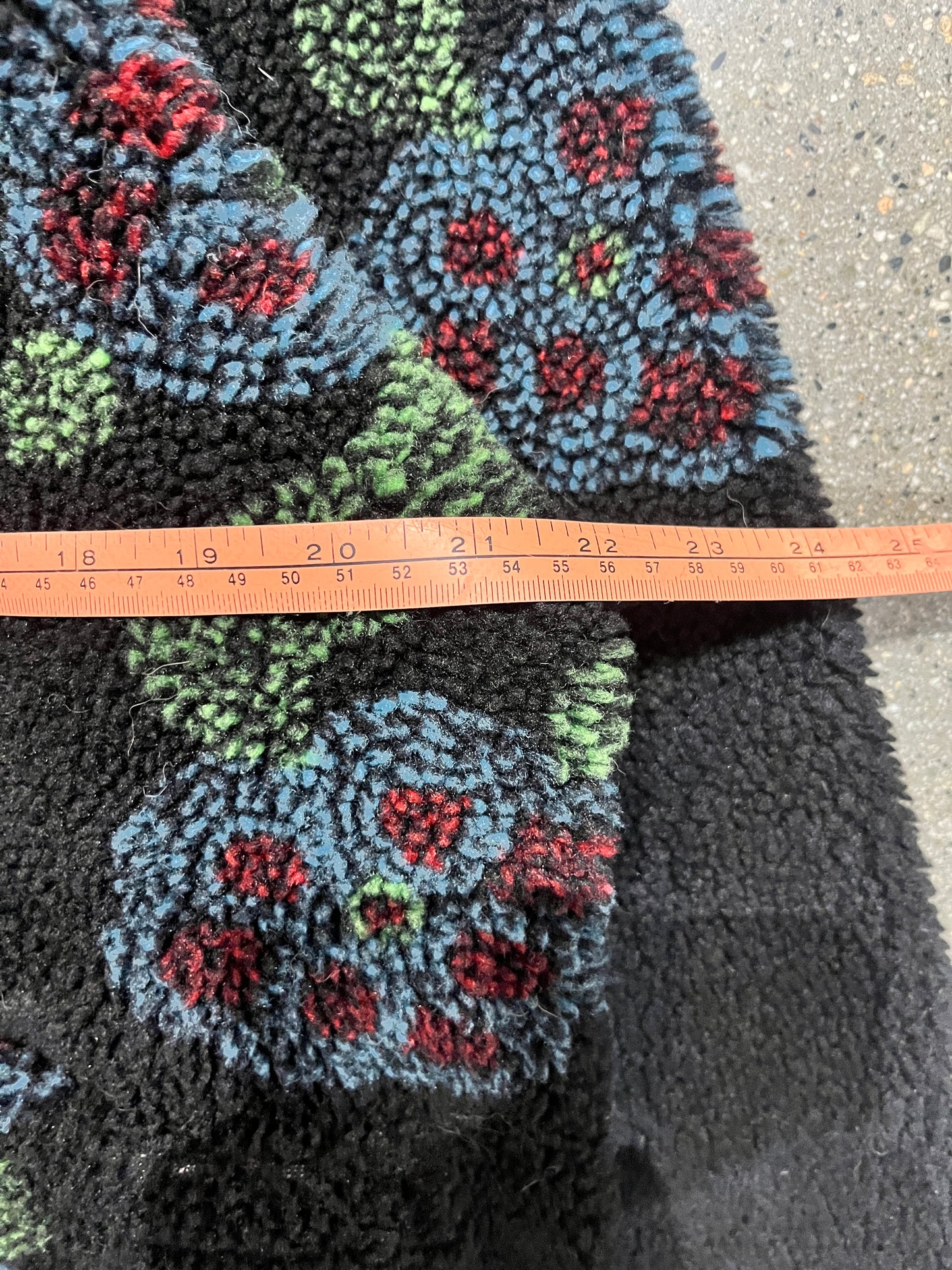 (M) Stussy Flor Sherpa Fleece Zip up