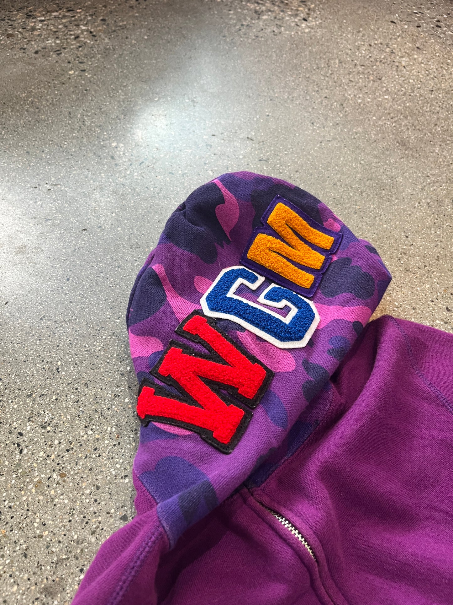 (Womens S) Bape Shark Full Zip Purple