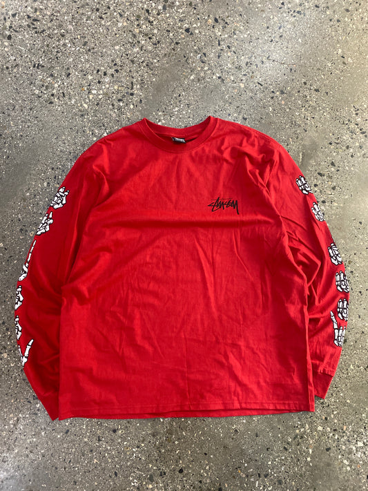 (XL/2X) Stussy Red LS Script