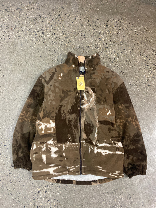(S/M) Brown Grizzly Bear Fleece