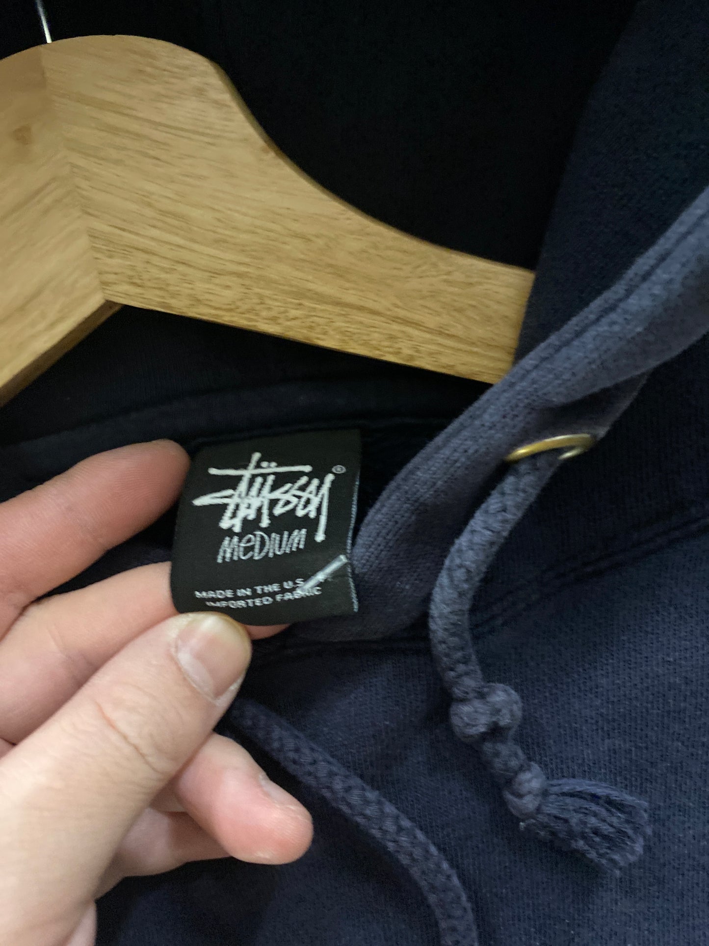 (S/M) Stussy Splatter Hoodie ( as is )