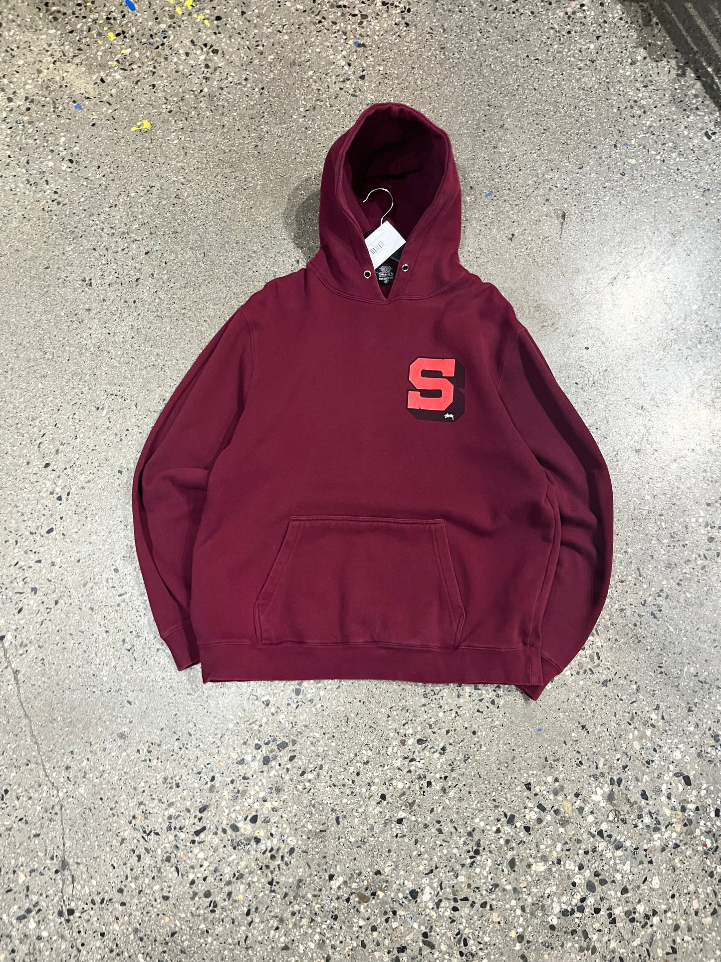(XL) Stussy Burgundy S Hoodie