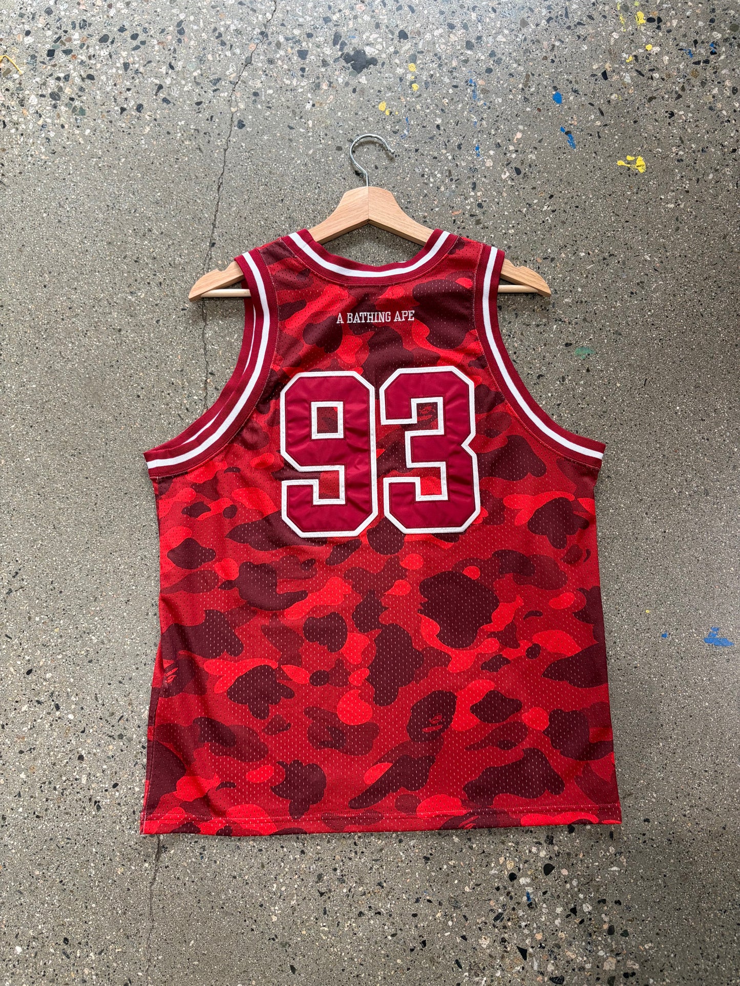 (S) Bape Camo Basketball Jersey