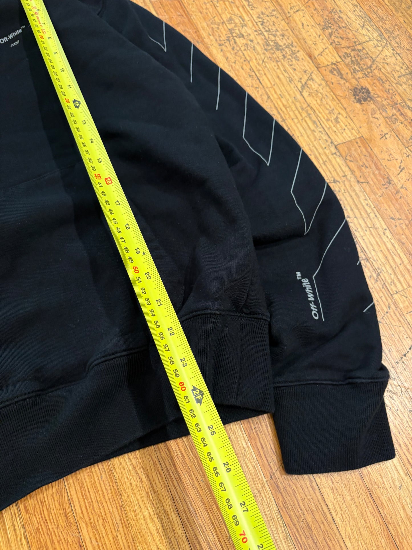 (M) BNWT Off-White FW20 Unfinished Diagonal Hoodie