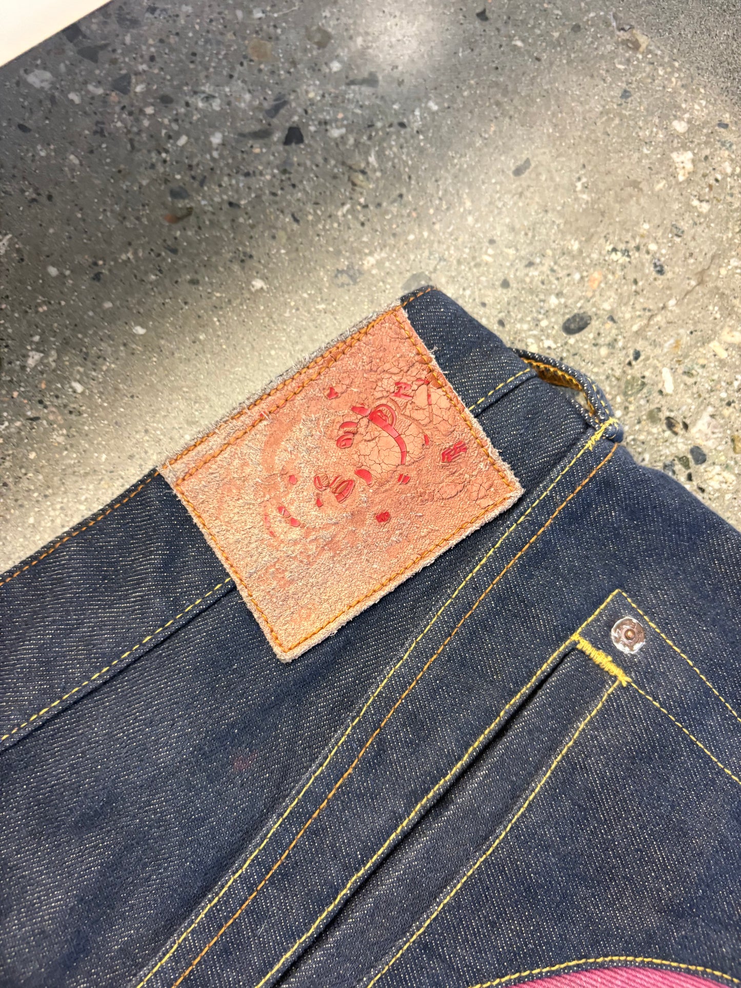 (34/34”) Evisu Gradient Daicock Selvedge Jeans