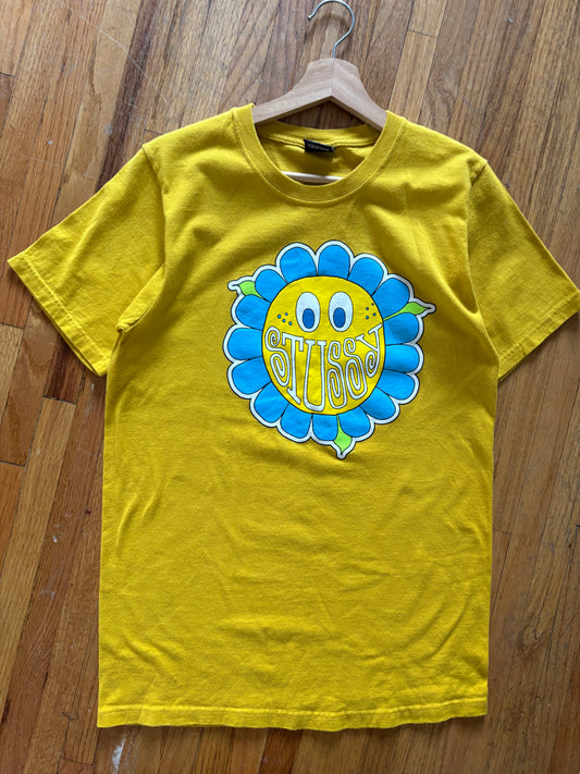Stussy Yellow Flower Tee