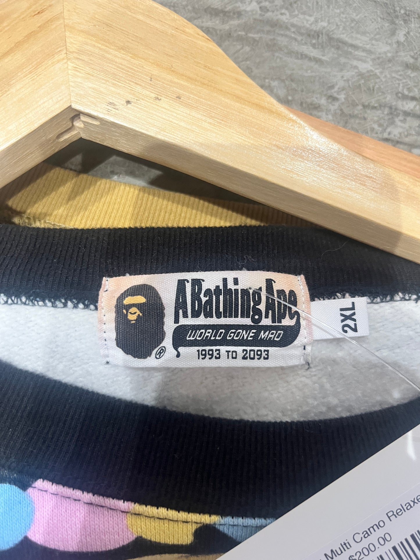 (2X) BAPE New Multi Camo Relaxed Crewneck